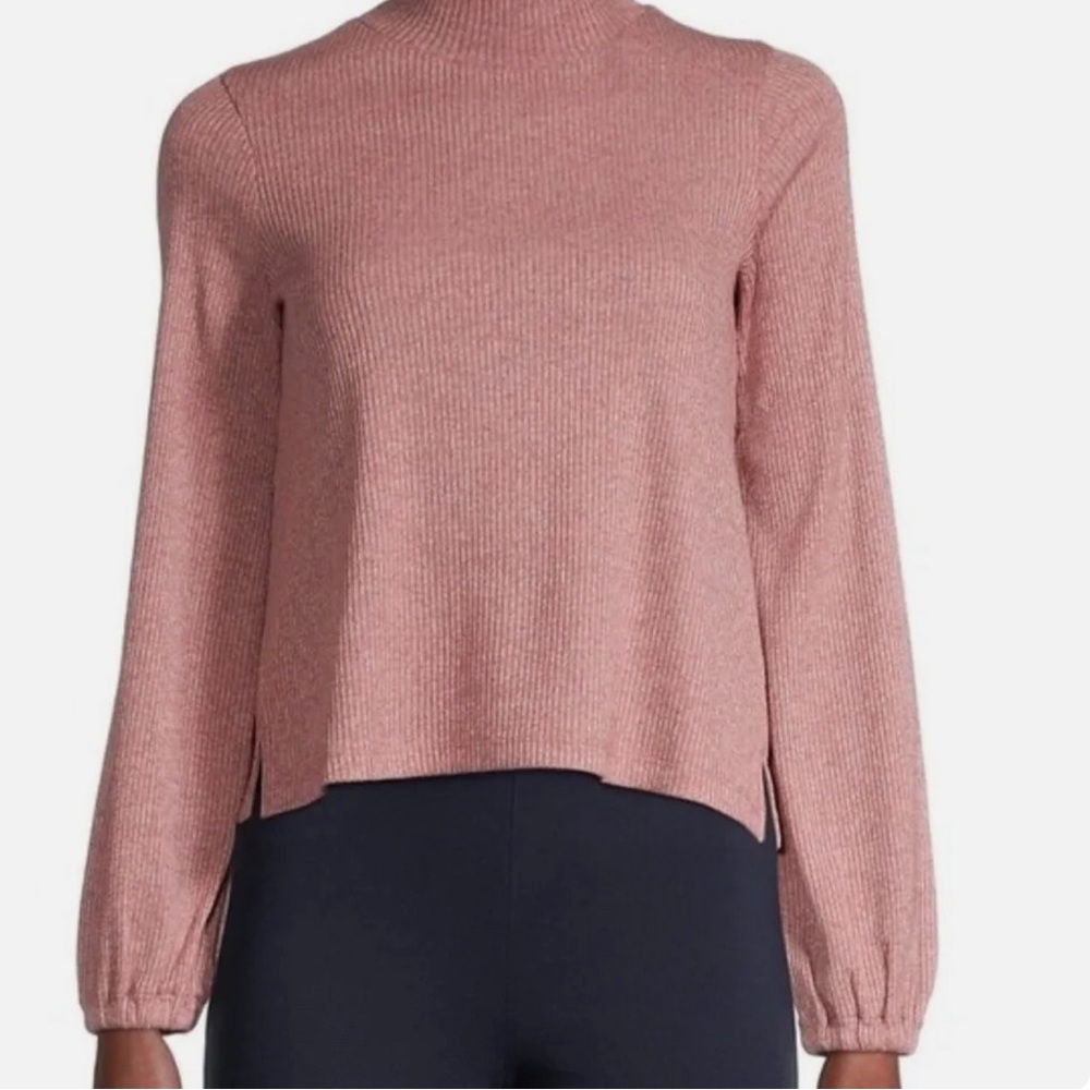Madewell Heathered Bubble-Sleeve Swing Turtleneck Size XS